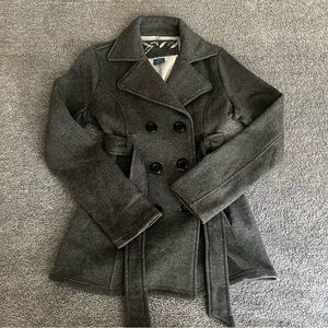 NWOT Sent Dark Gray Peacoat Size XS